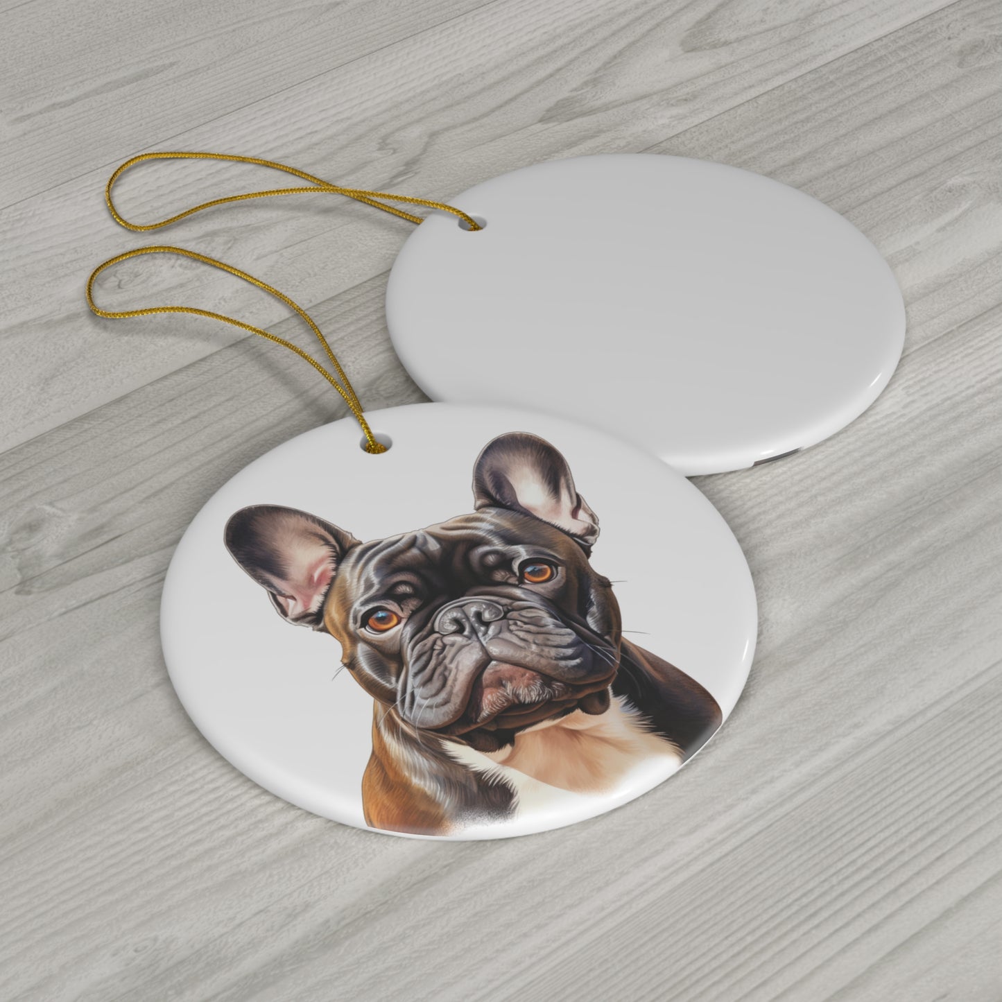 French Bulldog Ceramic Ornament