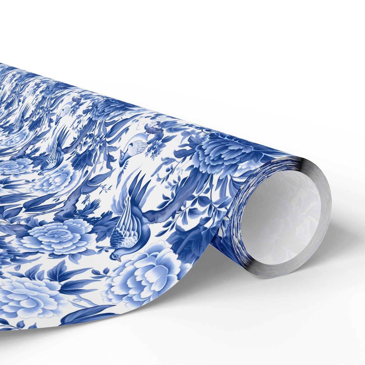 Blue Chinoiserie Gift Wrapping Paper