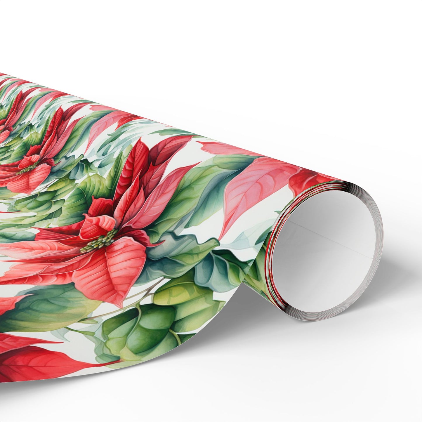 Poinsettia Floral Wrapping Paper