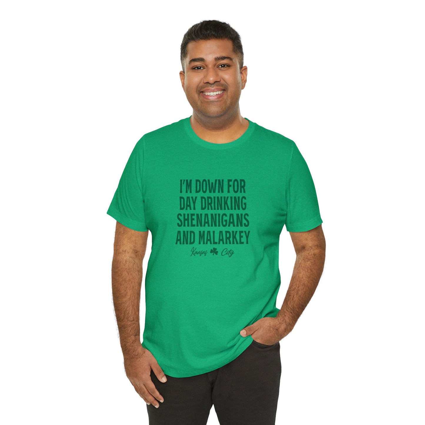 St Patrick's Day Parade Kansas City Unisex Jersey Short Sleeve Tee T-Shirt