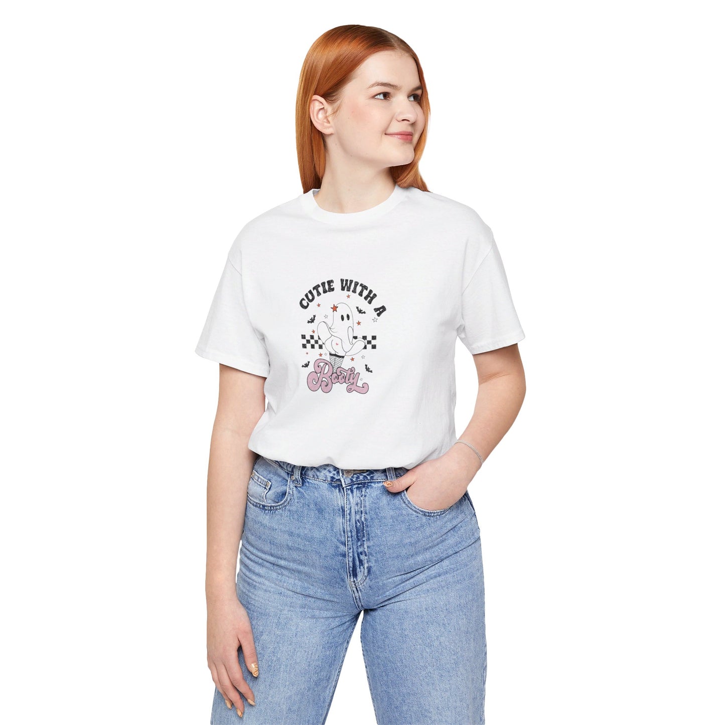 Cutie With A Booty Ghost Unisex Jersey Short Sleeve Tee