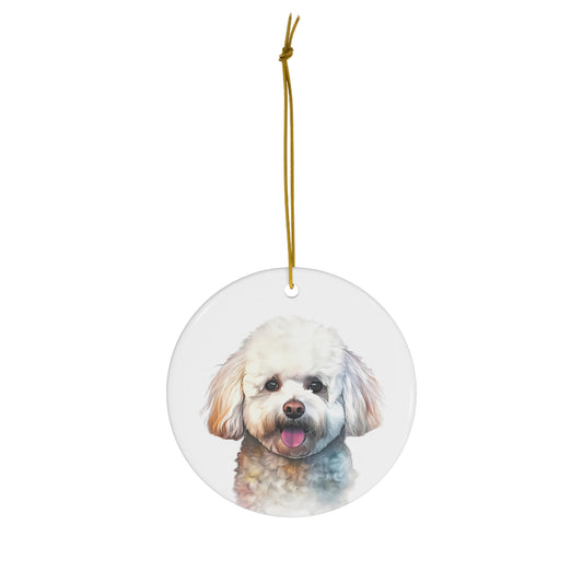 Bichon Frise Ceramic Ornament