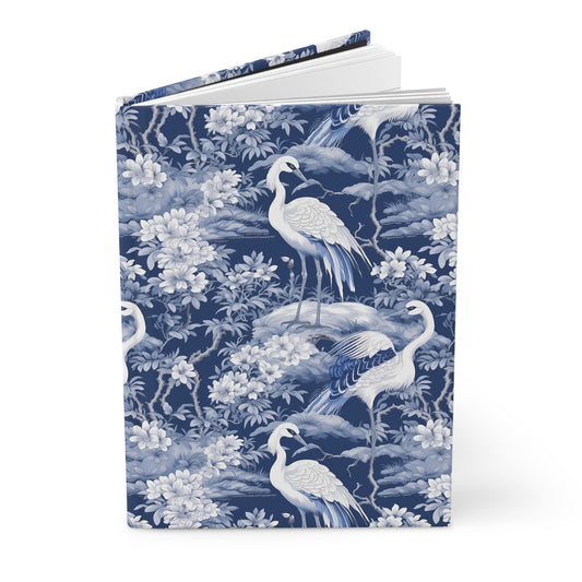 Blue Chinoiserie Hardcover Journal Matte Notebook