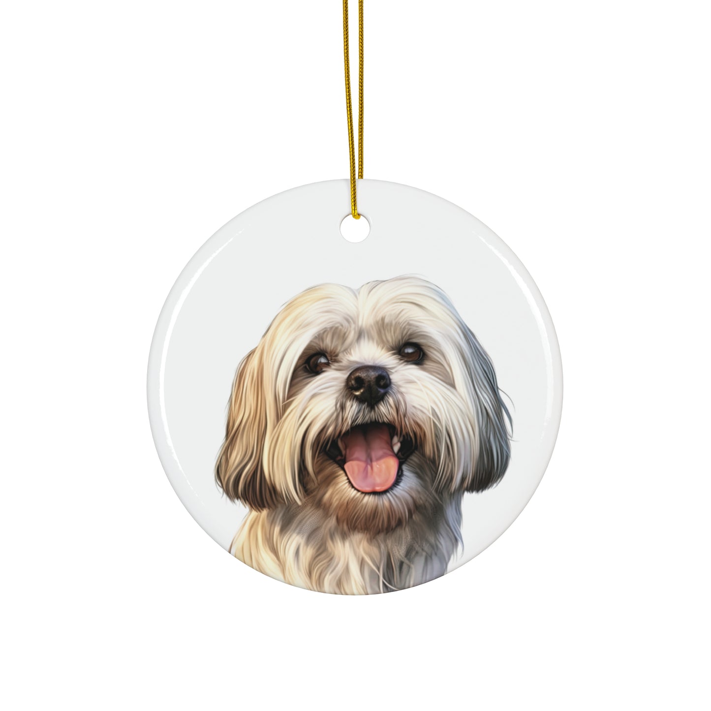 Lhasa Apso Ceramic Ornament