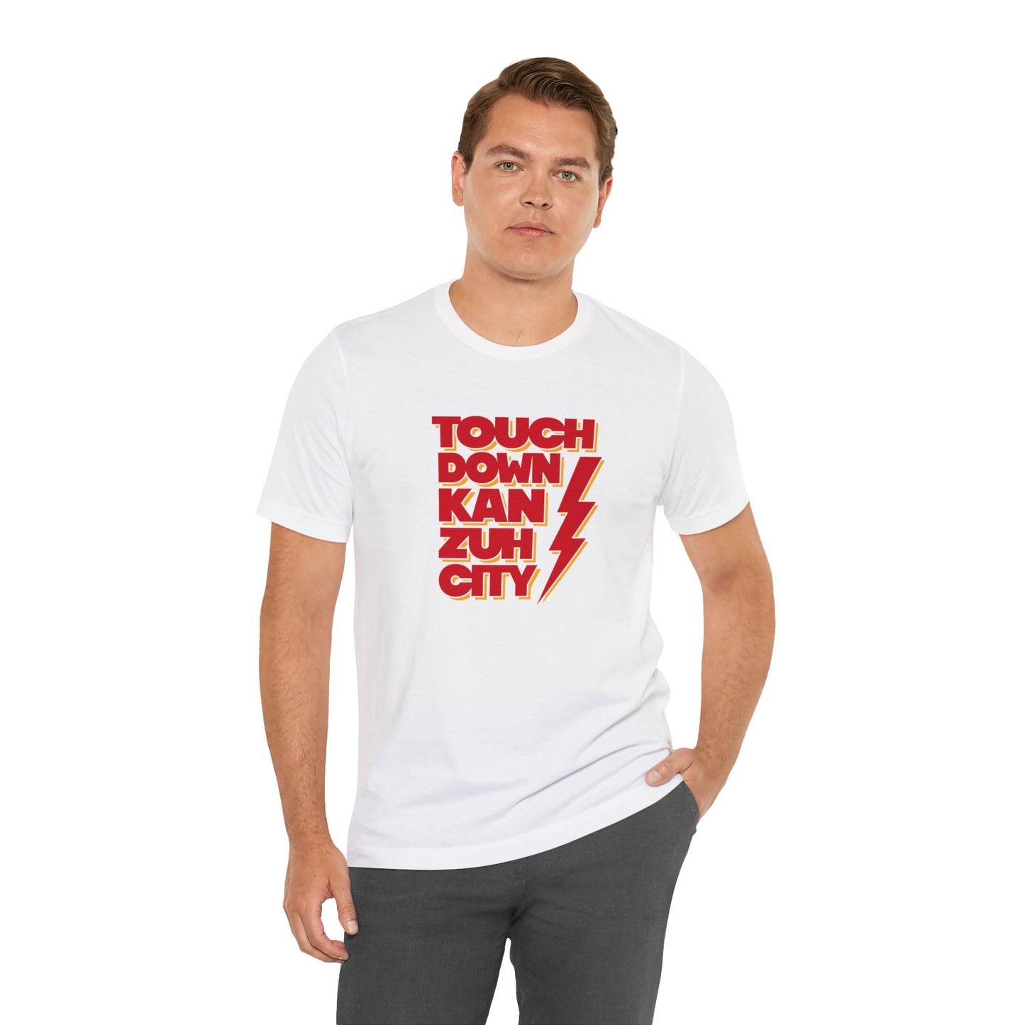 Touchdown Kan Zuh City Unisex Jersey Short Sleeve Tee T-Shirt