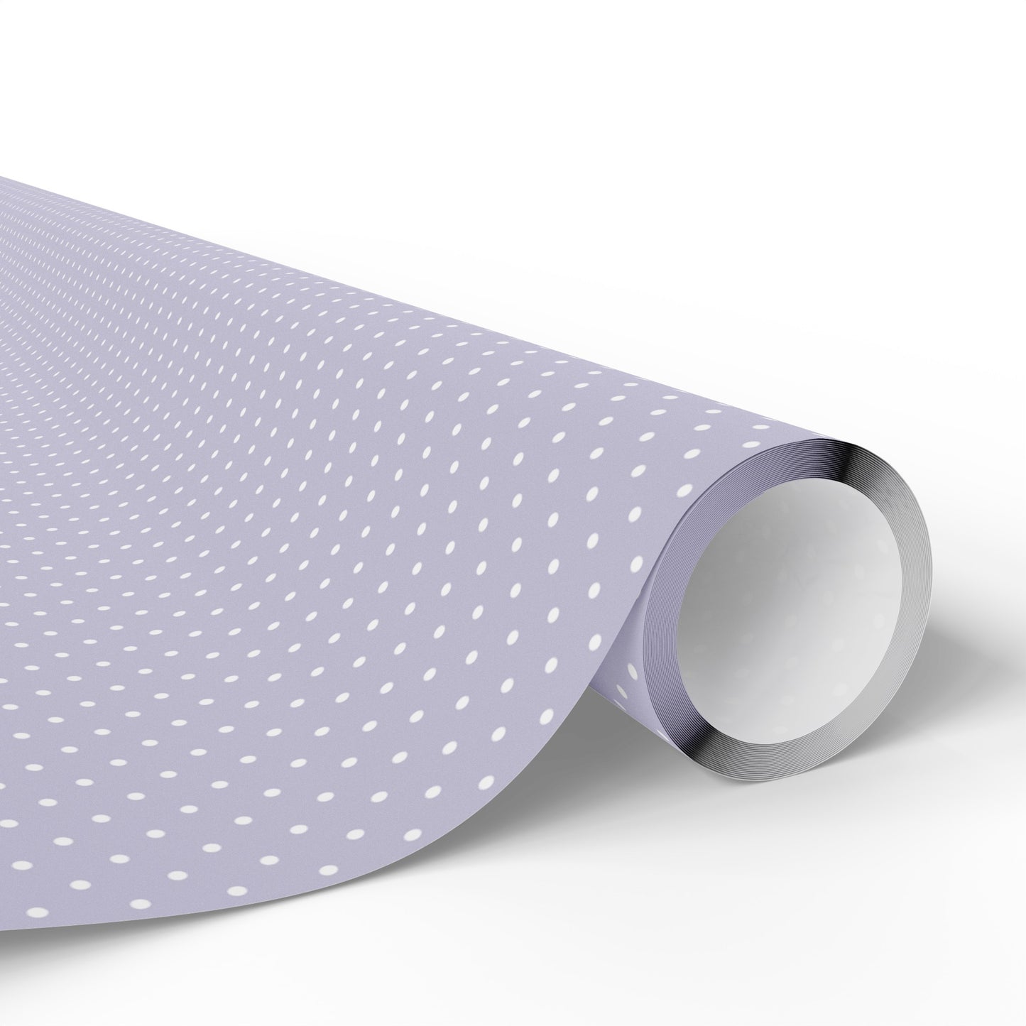 Purple and White Polka Dot Wrapping Paper