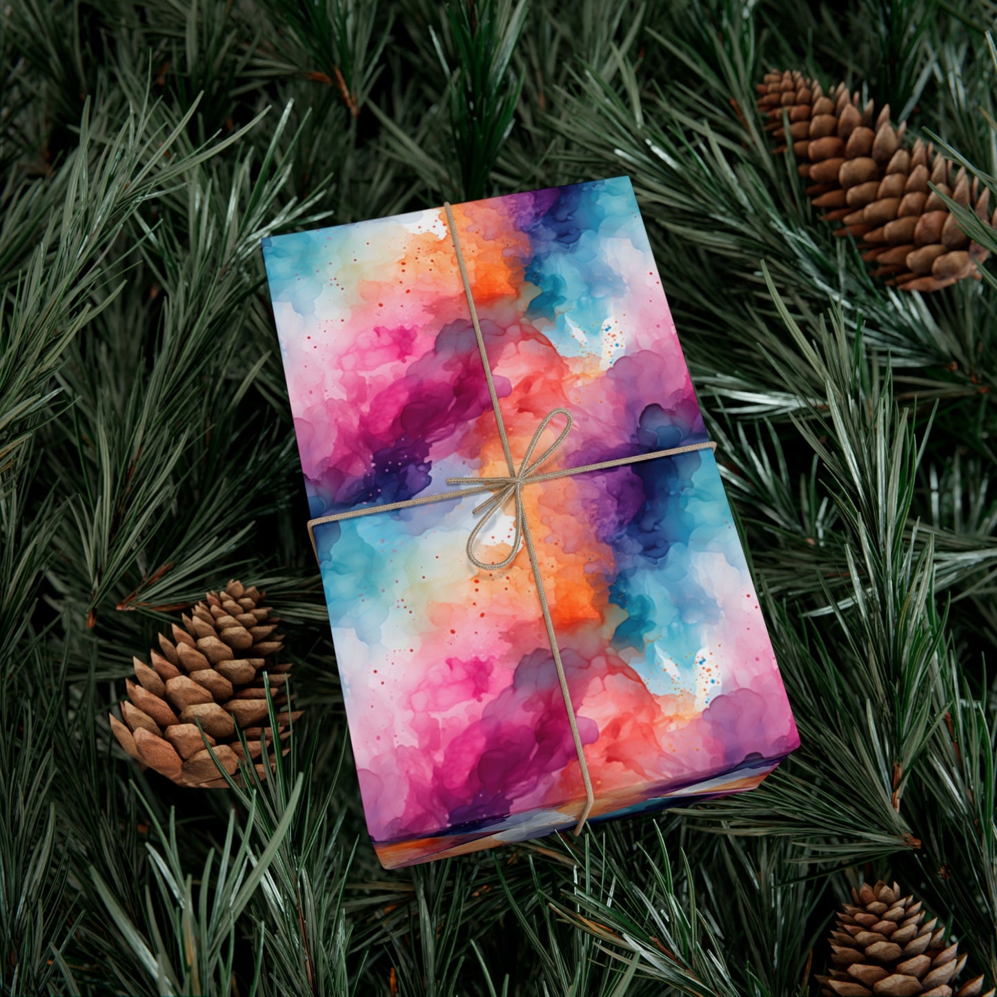 Alcohol Ink Gift Wrap