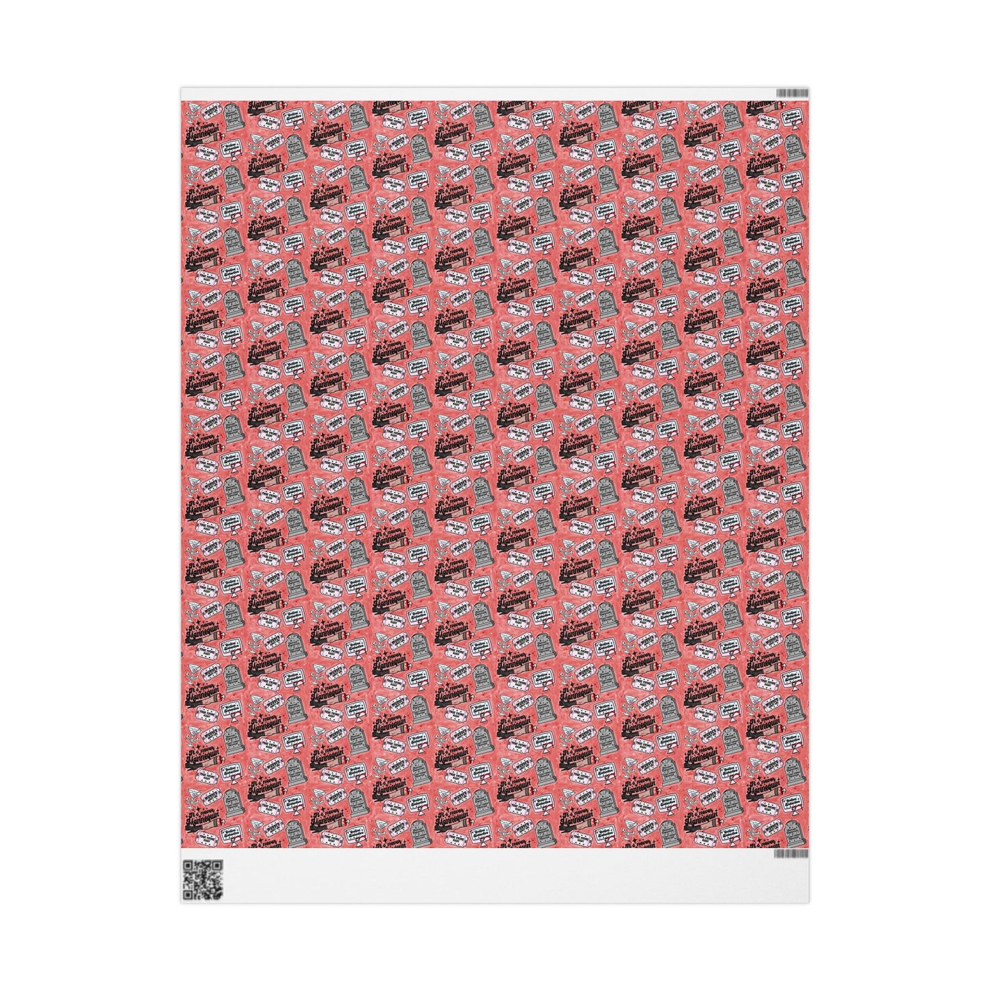 Wrapping Paper - Fun True Crime Hand Drawn Design