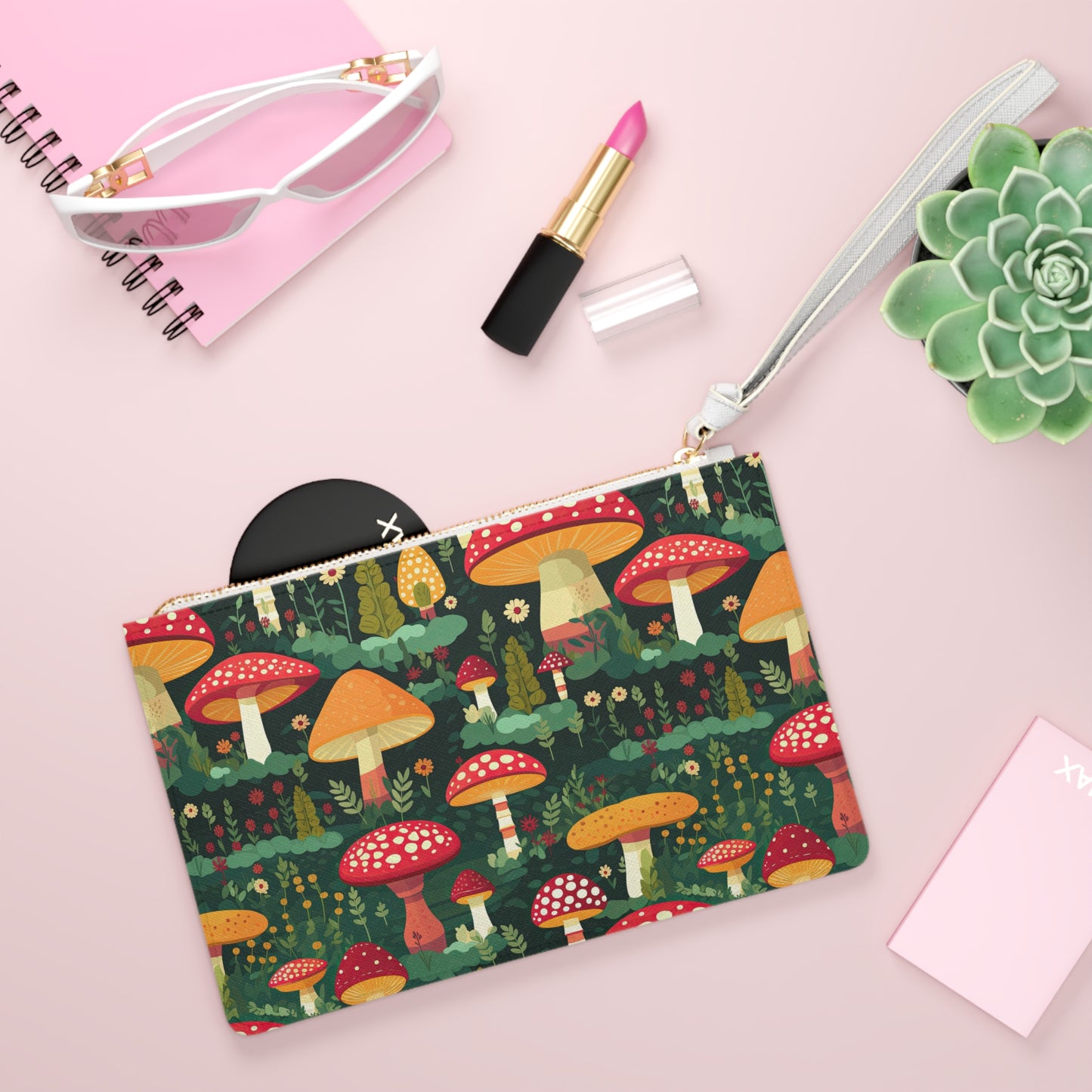 Retro Mushroom Clutch Bag