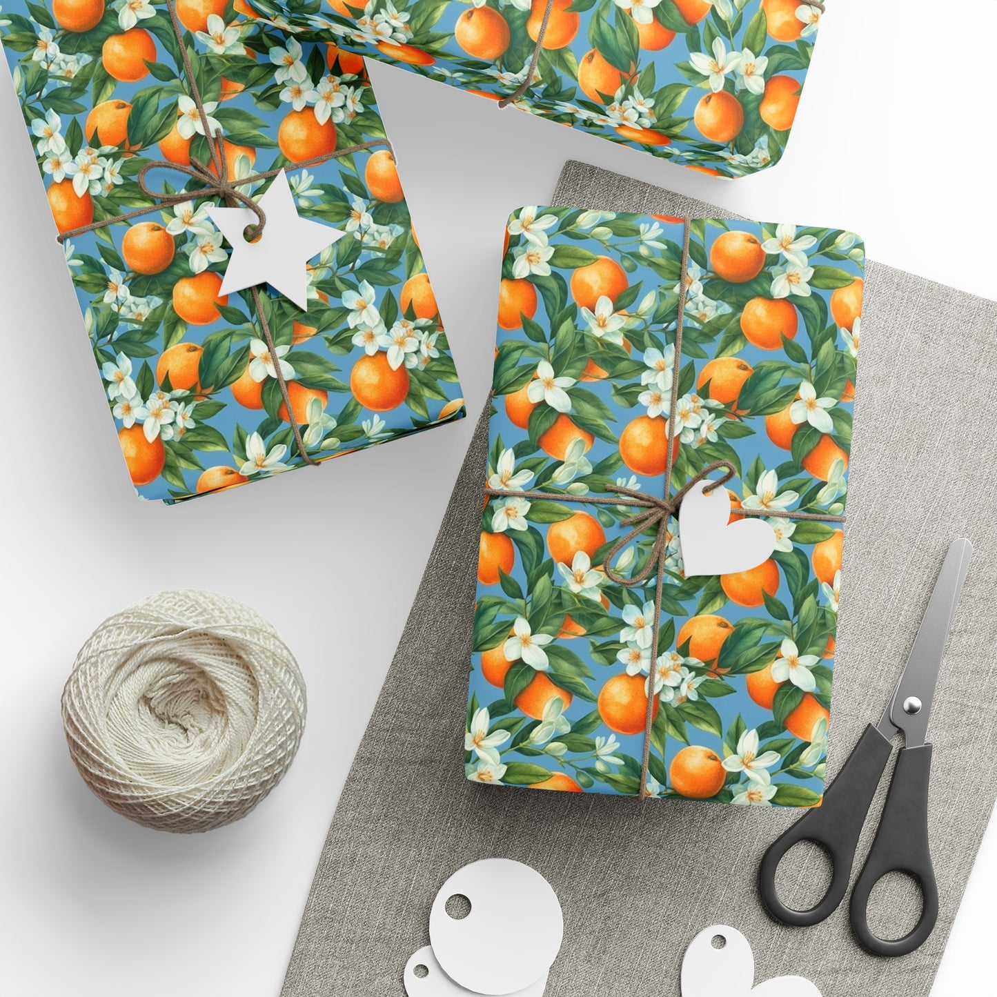 Citrus Wrapping Paper Orange Blossom Gift Wrap