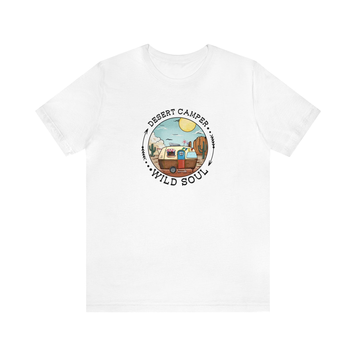 Desert Camper WIld Soul Camp Shirt Unisex Jersey Short Sleeve Tee T-Shirt