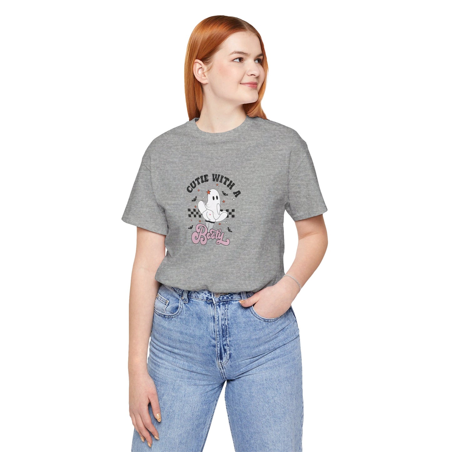 Cutie With A Booty Ghost Unisex Jersey Short Sleeve Tee