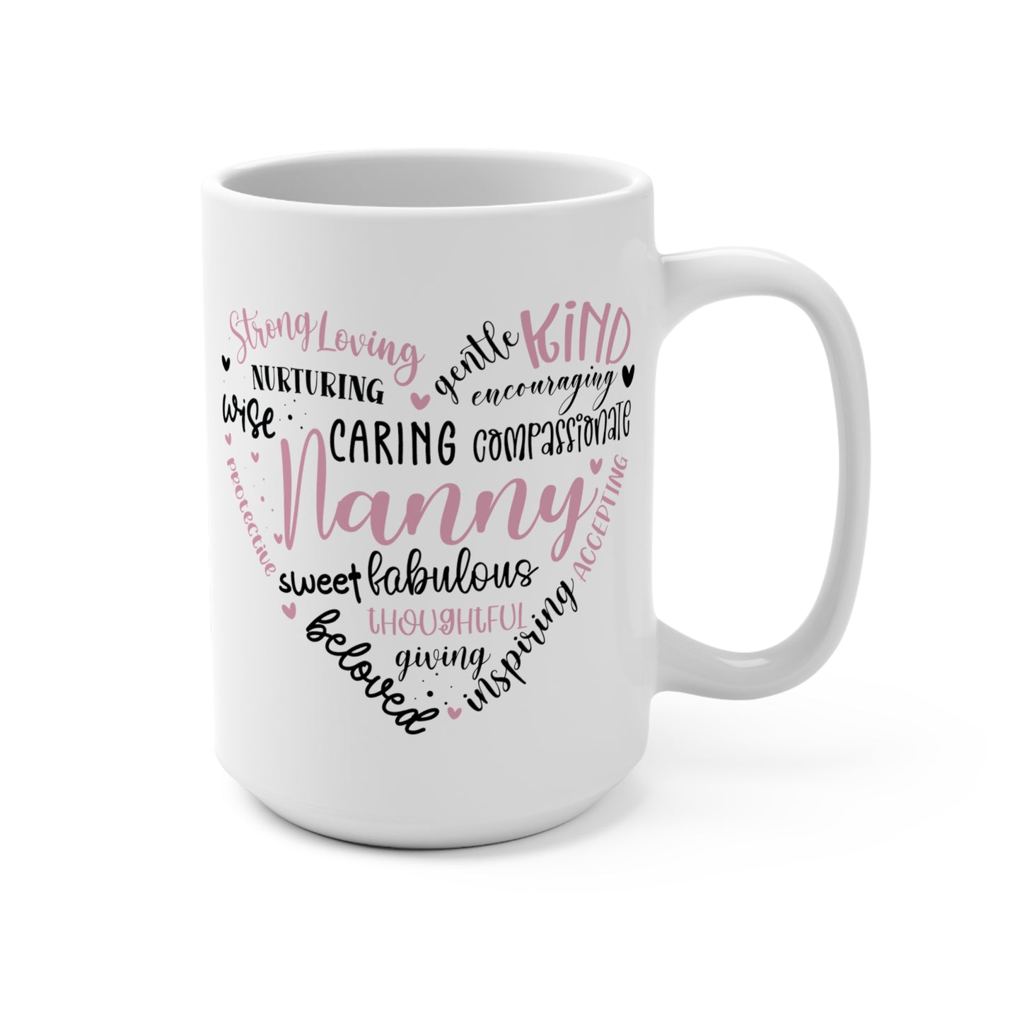 Nanny Heart Mug 15oz