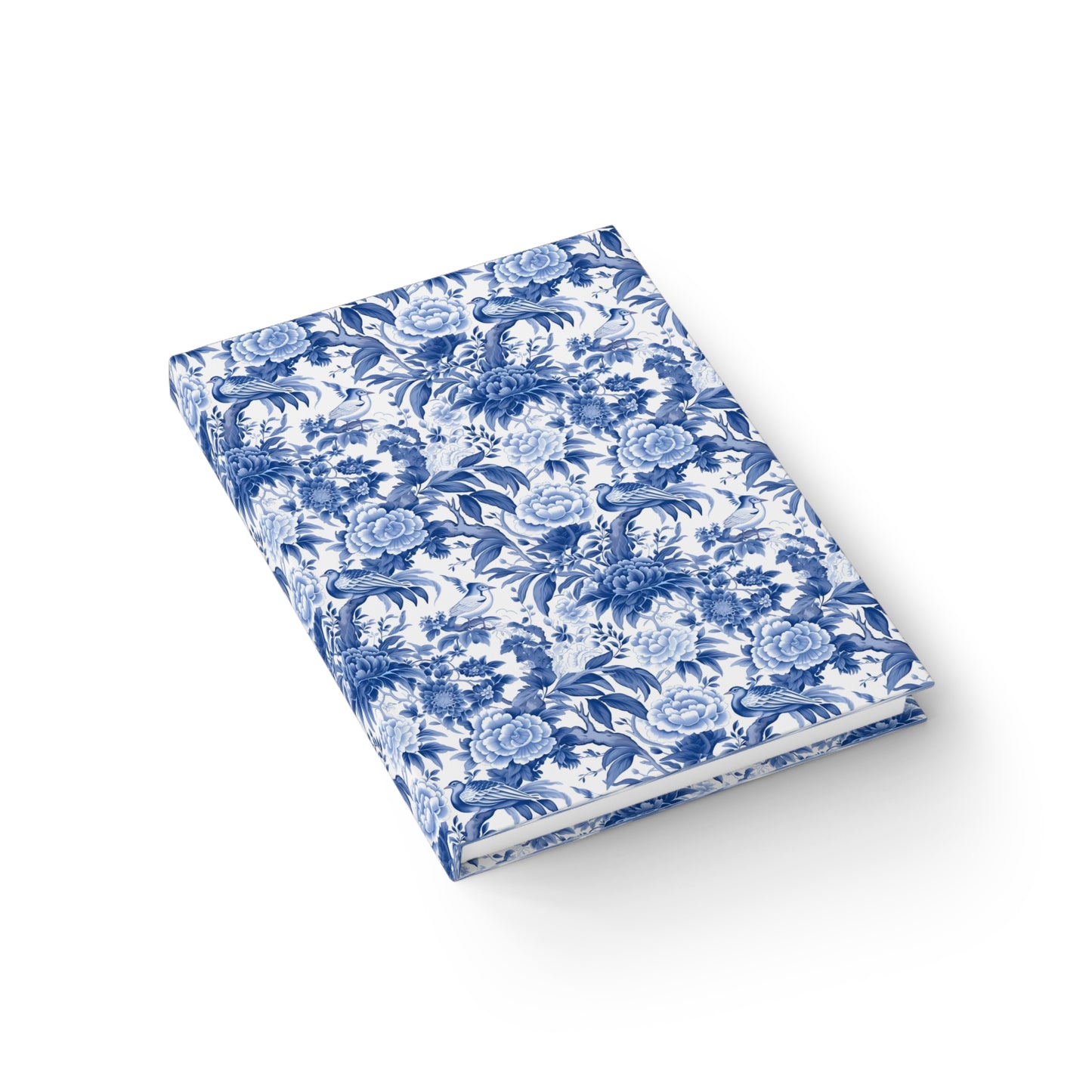 Blue Chinoiserie Blank Notebook