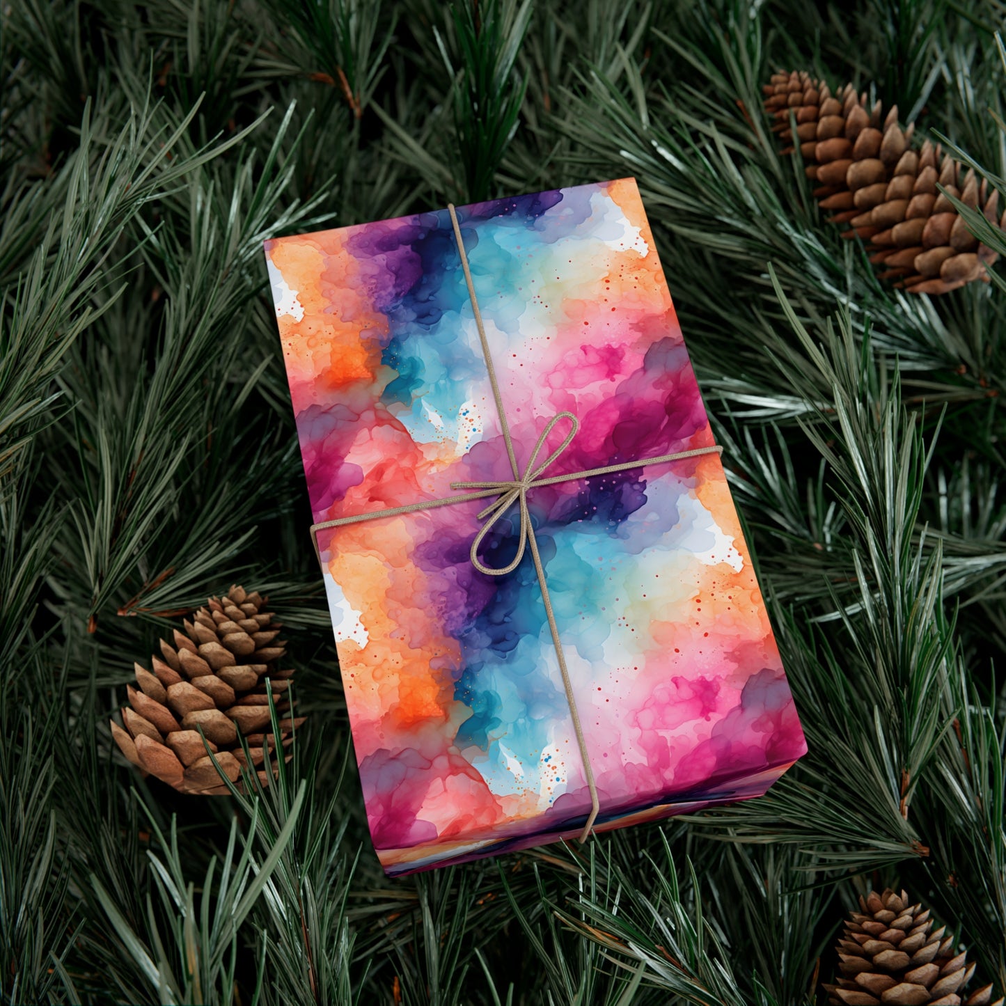 Alcohol Ink Gift Wrap