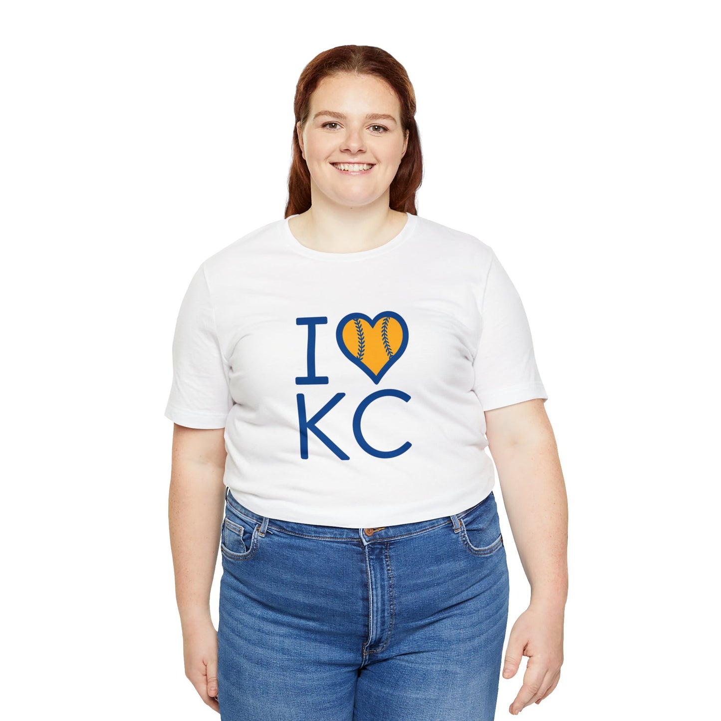 I Love Kansas City Baseball Unisex Jersey Short Sleeve Tee T-Shirt