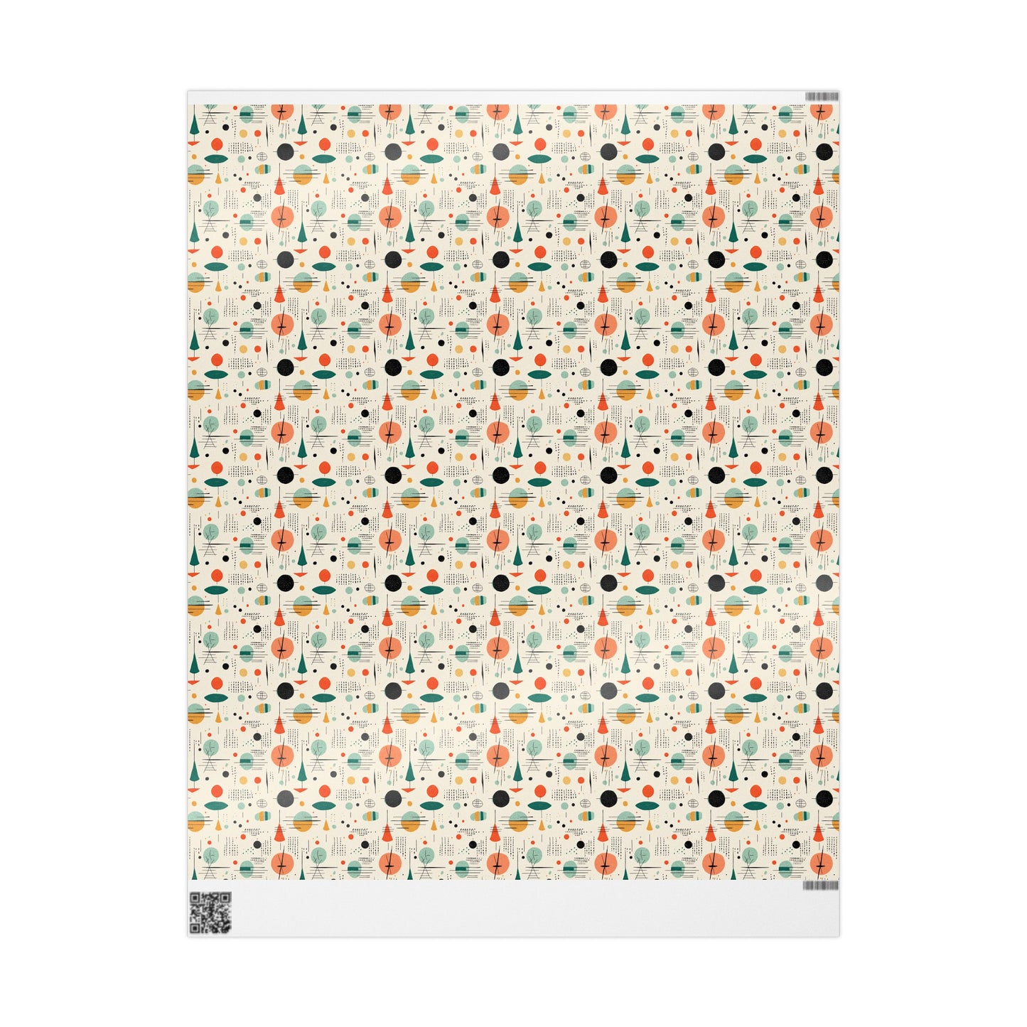 Mid Century Gift Wrapping Paper