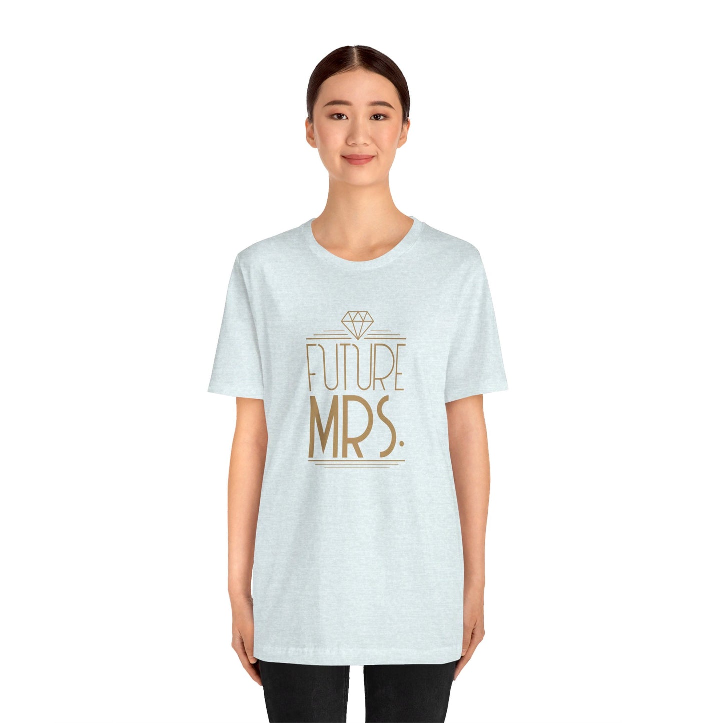 Future Mrs Art Deco Unisex Jersey Short Sleeve Tee Bachelorette Party Shirt