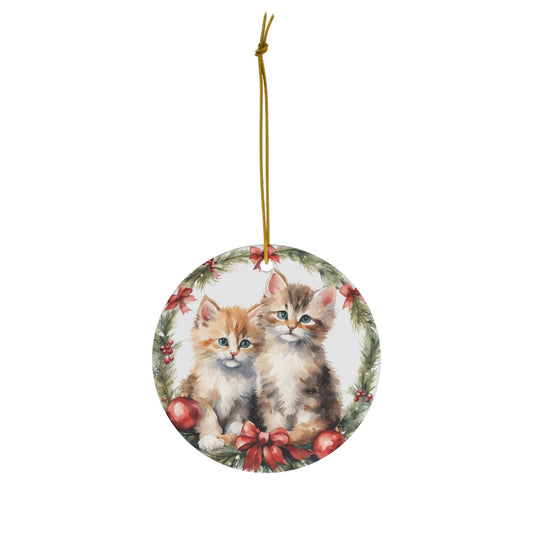 Kitten Ceramic Ornament