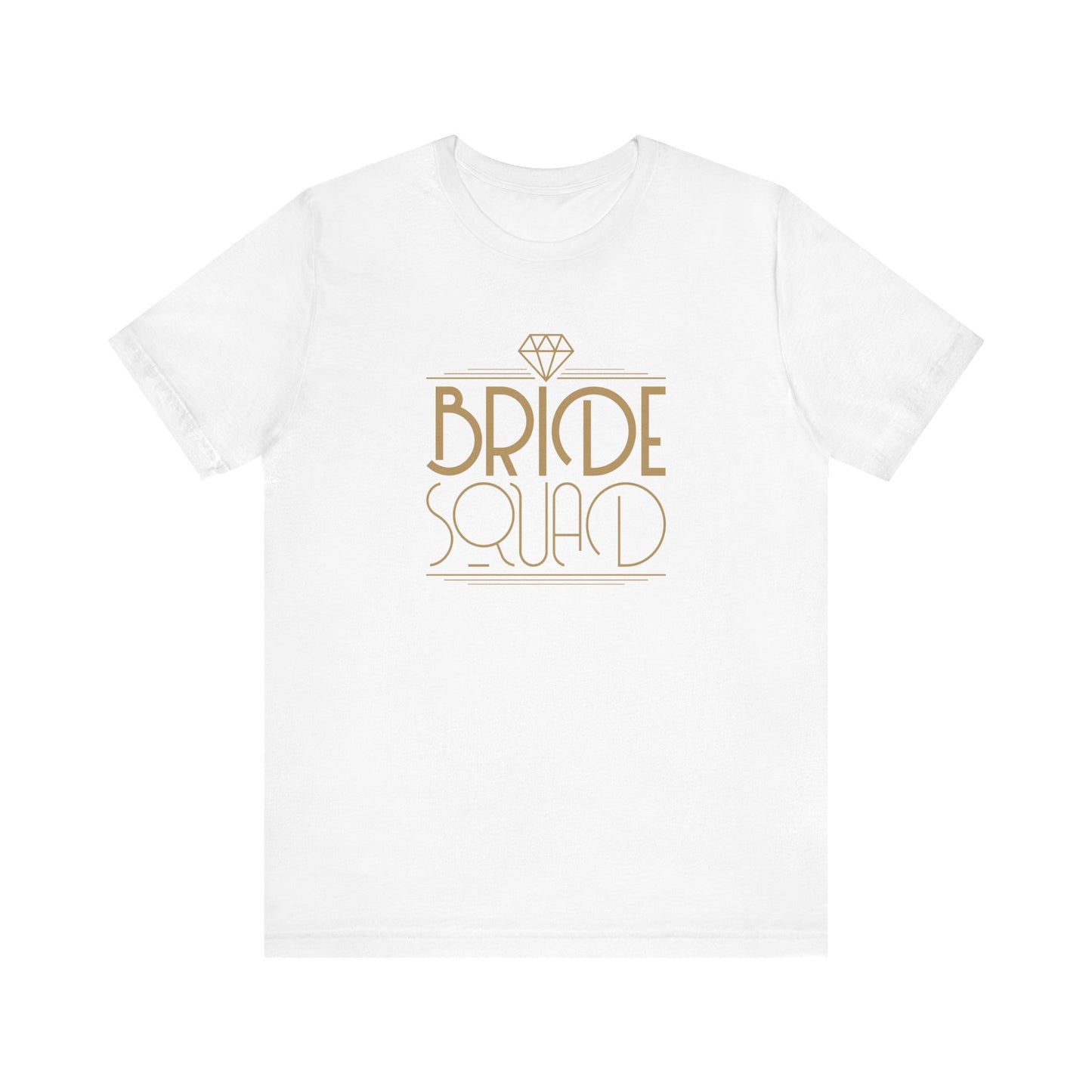 Bride Squad Art Deco Unisex Jersey Short Sleeve Tee Bachelorette Party Shirt