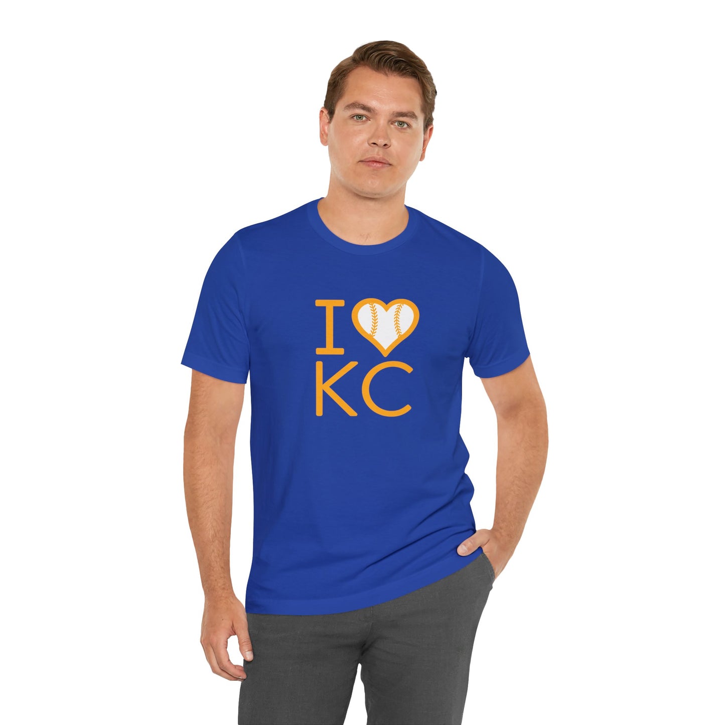 I love Kansas City Baseball Unisex Jersey Short Sleeve Tee T-Shirt