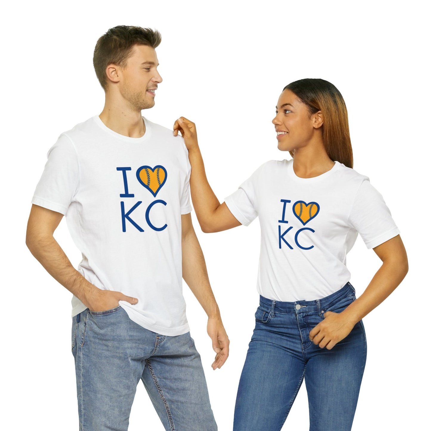 I Love Kansas City Baseball Unisex Jersey Short Sleeve Tee T-Shirt