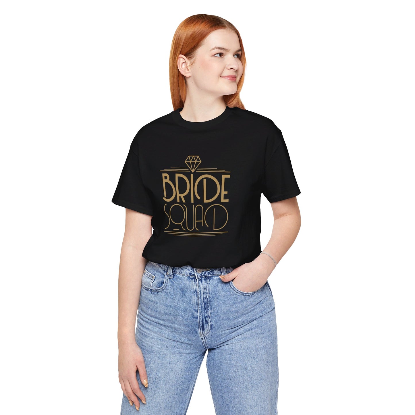 Bride Squad Art Deco Unisex Jersey Short Sleeve Tee Bachelorette Party Shirt