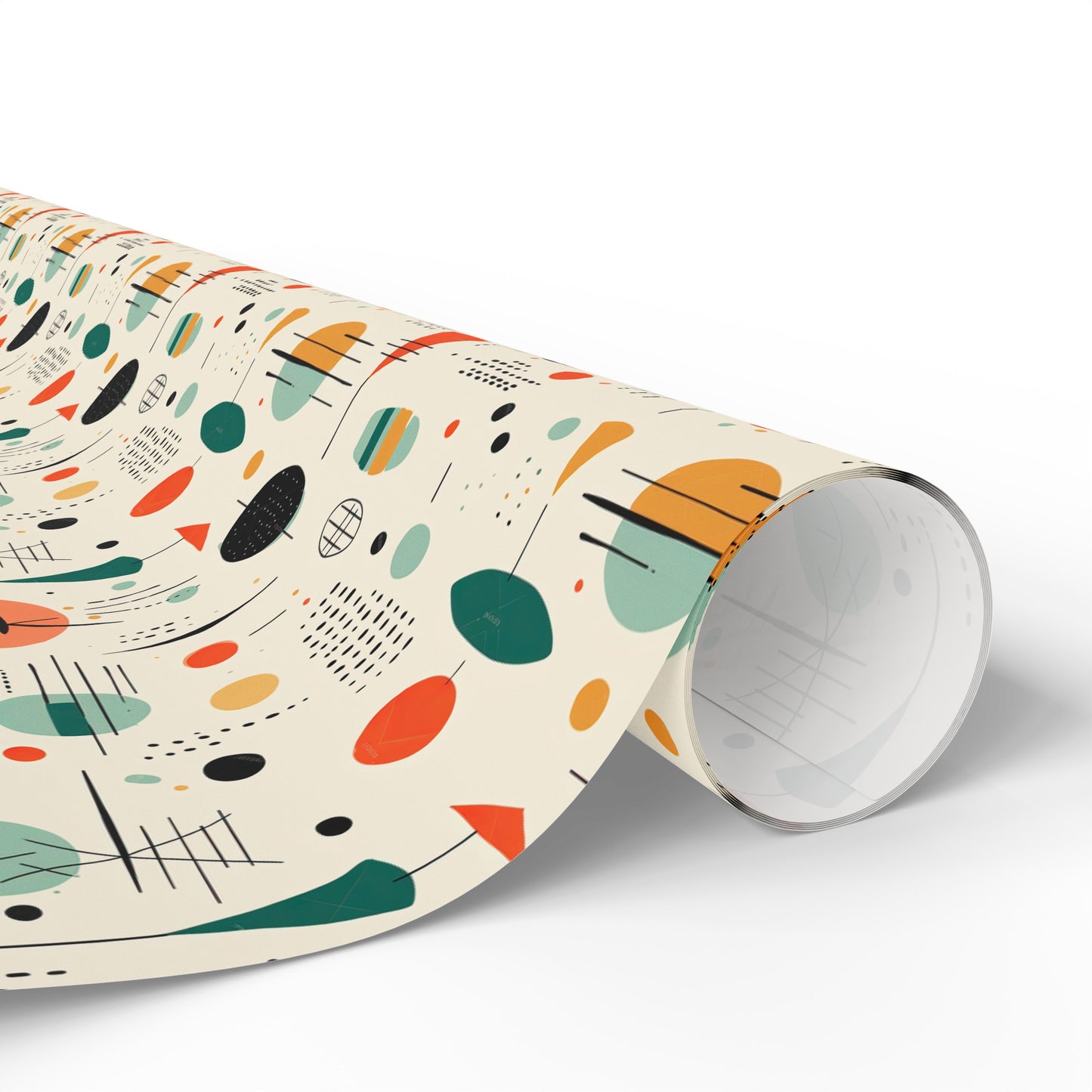 Mid Century Gift Wrapping Paper