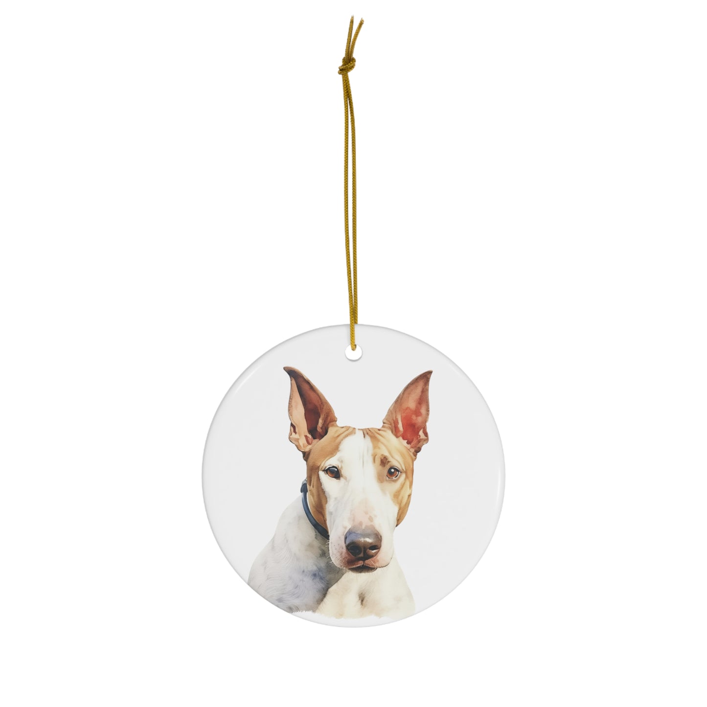 Bull Terrier Ceramic Ornament Christmas Gift