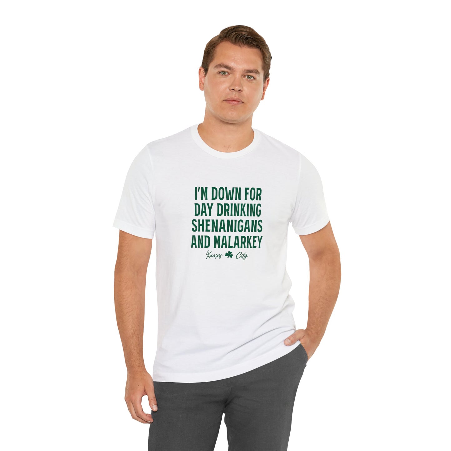 St Patrick's Day Parade Kansas City Unisex Jersey Short Sleeve Tee T-Shirt