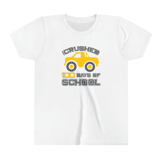 100 Days of School Youth Short Sleeve Tee Shirt