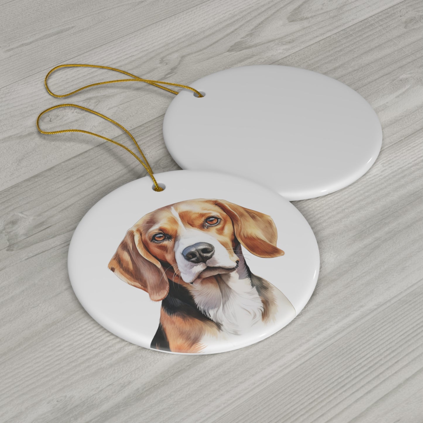 Beagle Ceramic Ornament