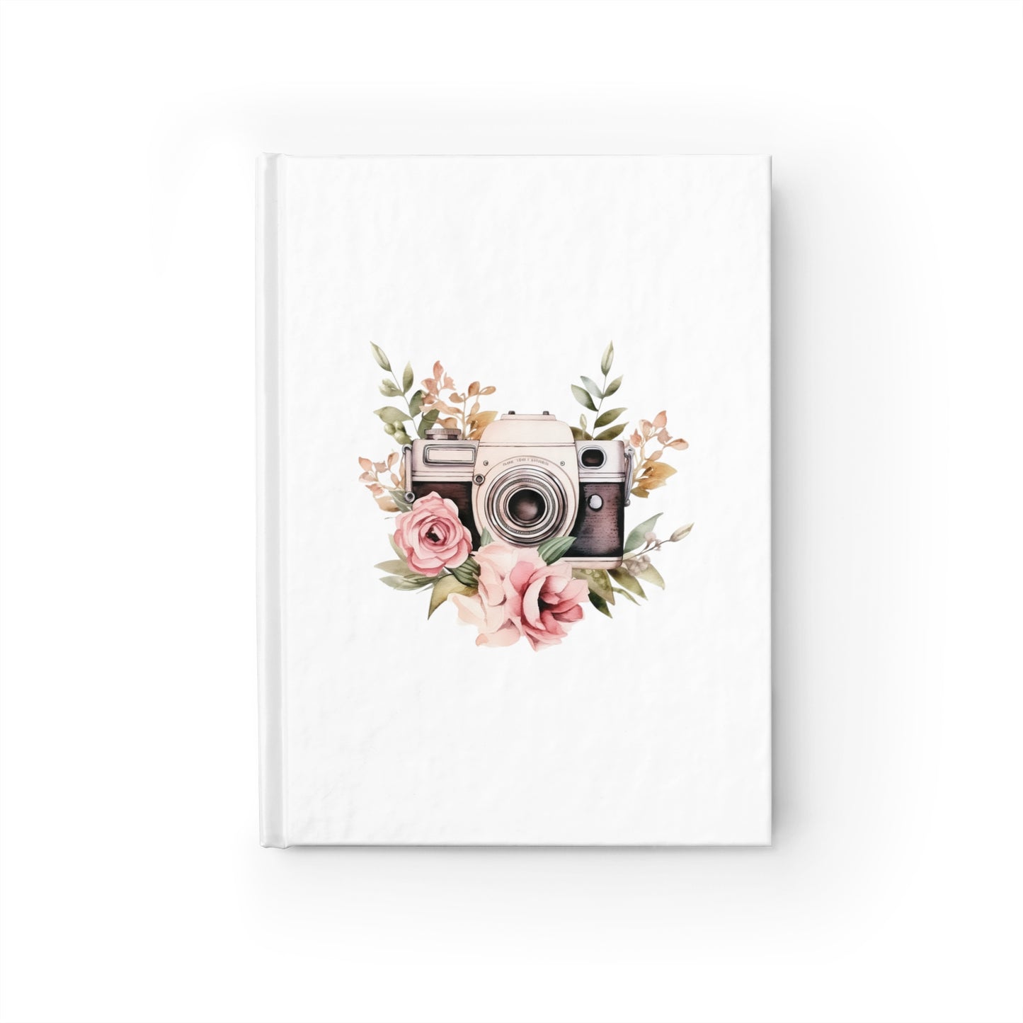 Watercolor Camera Floral Camera blank Notebook