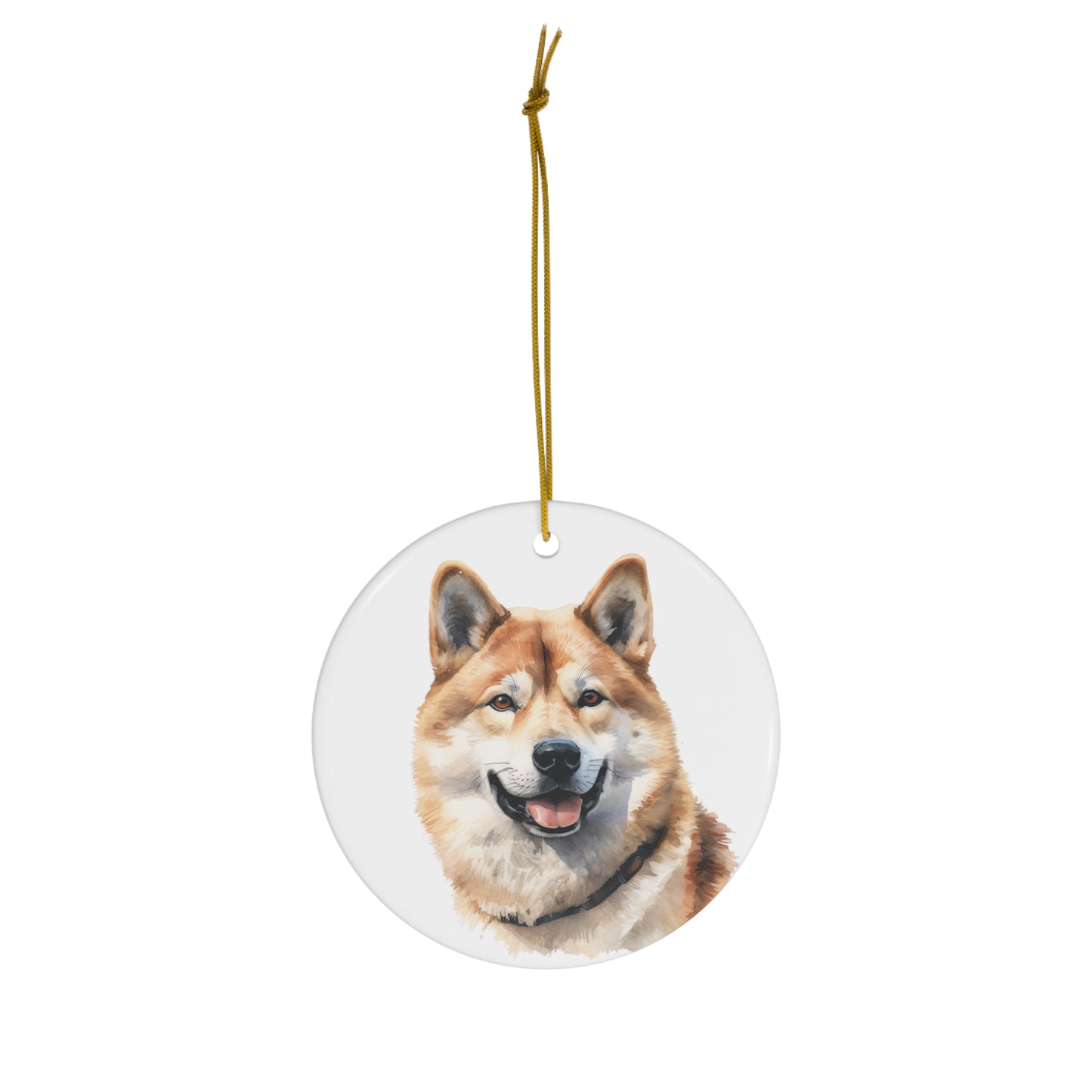 Akita Ceramic Ornament Christmas Gift