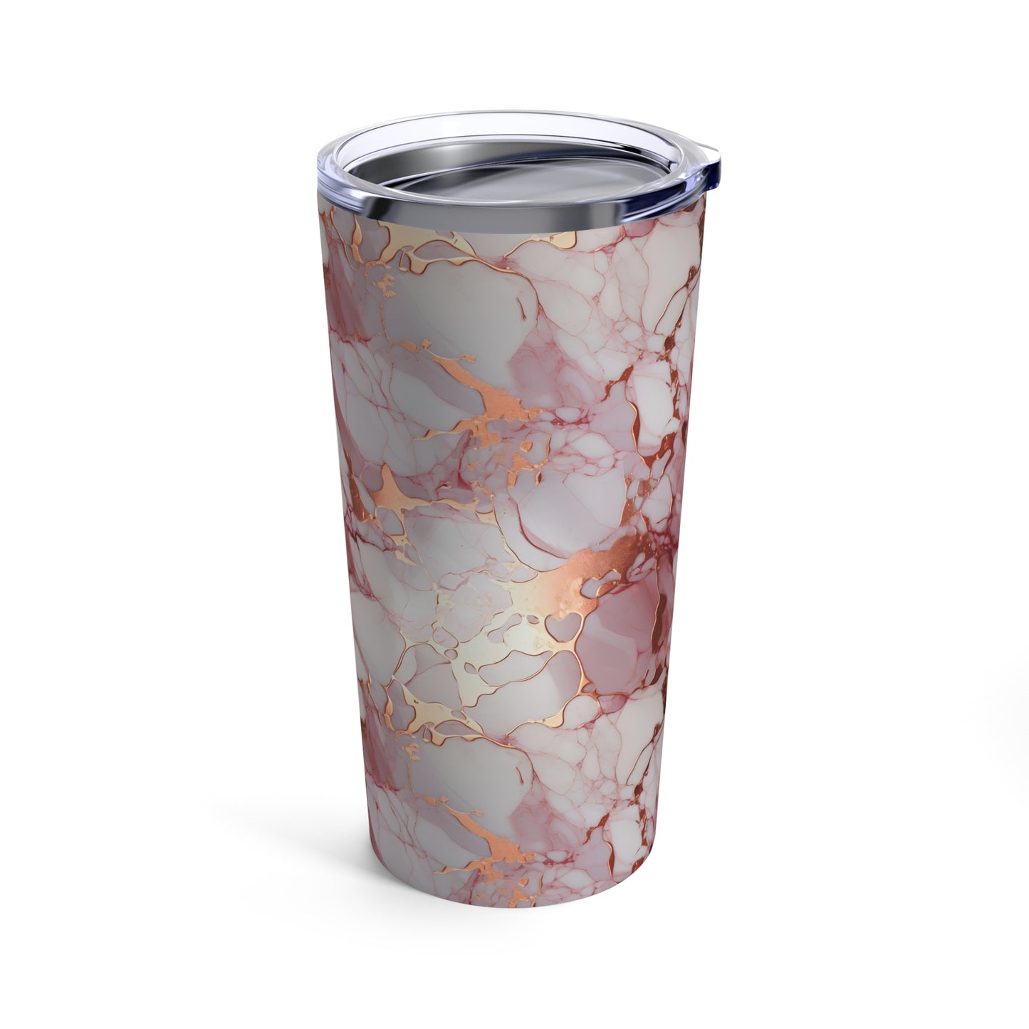 Rose Gold Tumbler 20oz Marble Tumbler