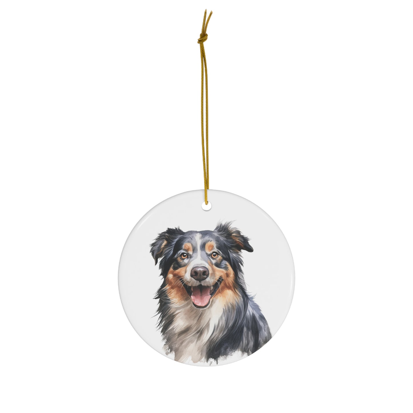 Australian Shepherd Ceramic Ornament