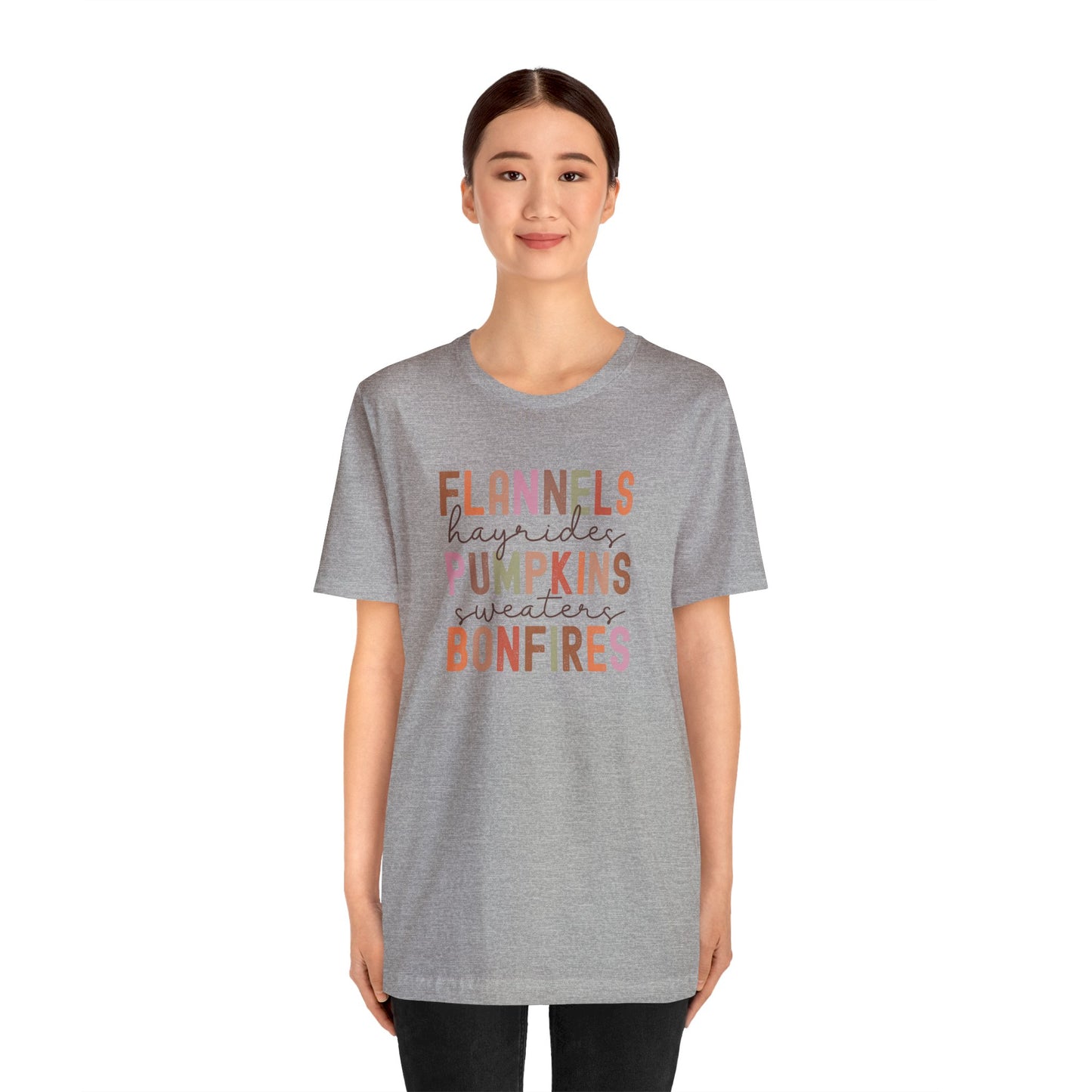 Fall things shirt Unisex Jersey Short Sleeve Tee T-Shirt Fall Shirt