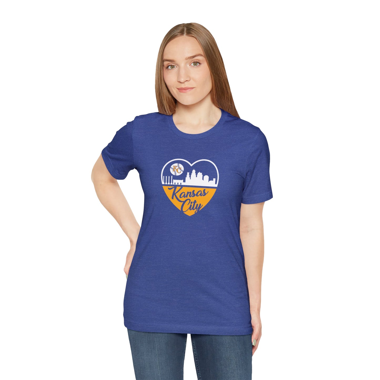 Kansas City Heart Unisex Jersey Short Sleeve Tee T-Shirt