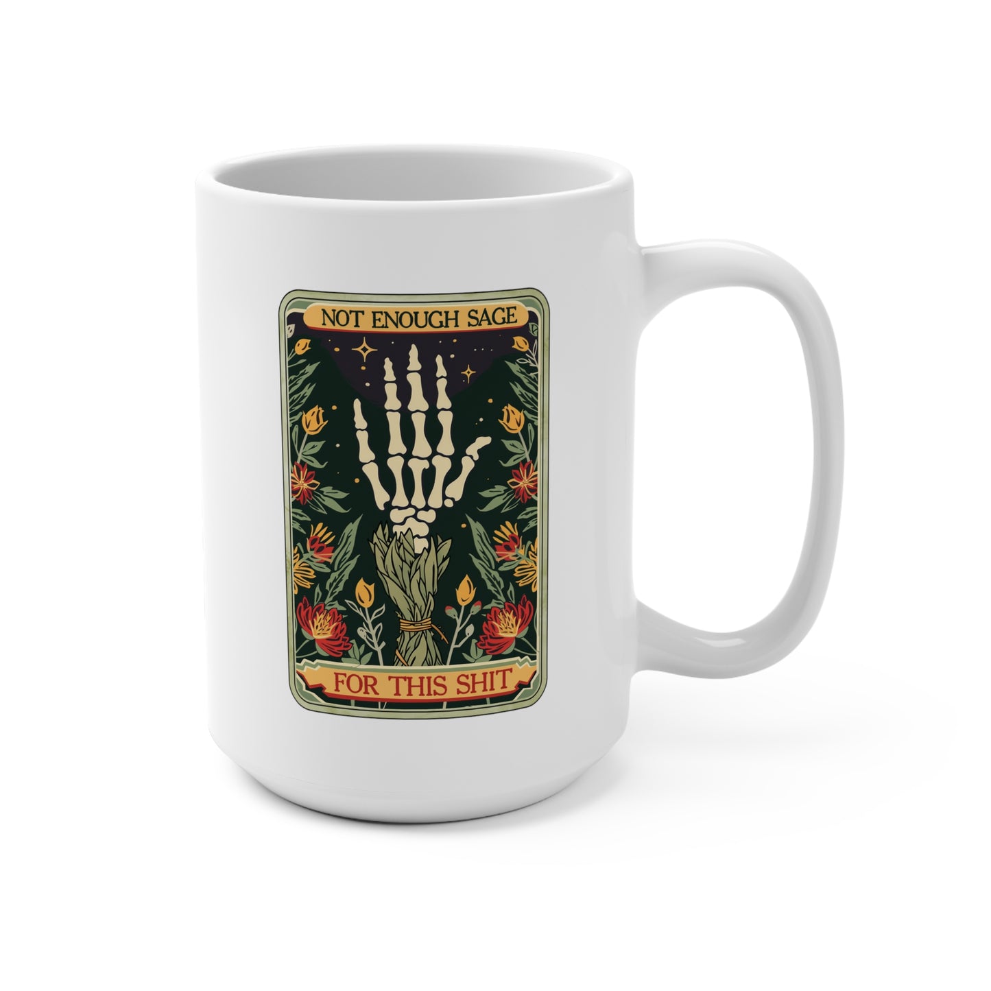 Note Enough Sage Tarot Mug 15oz