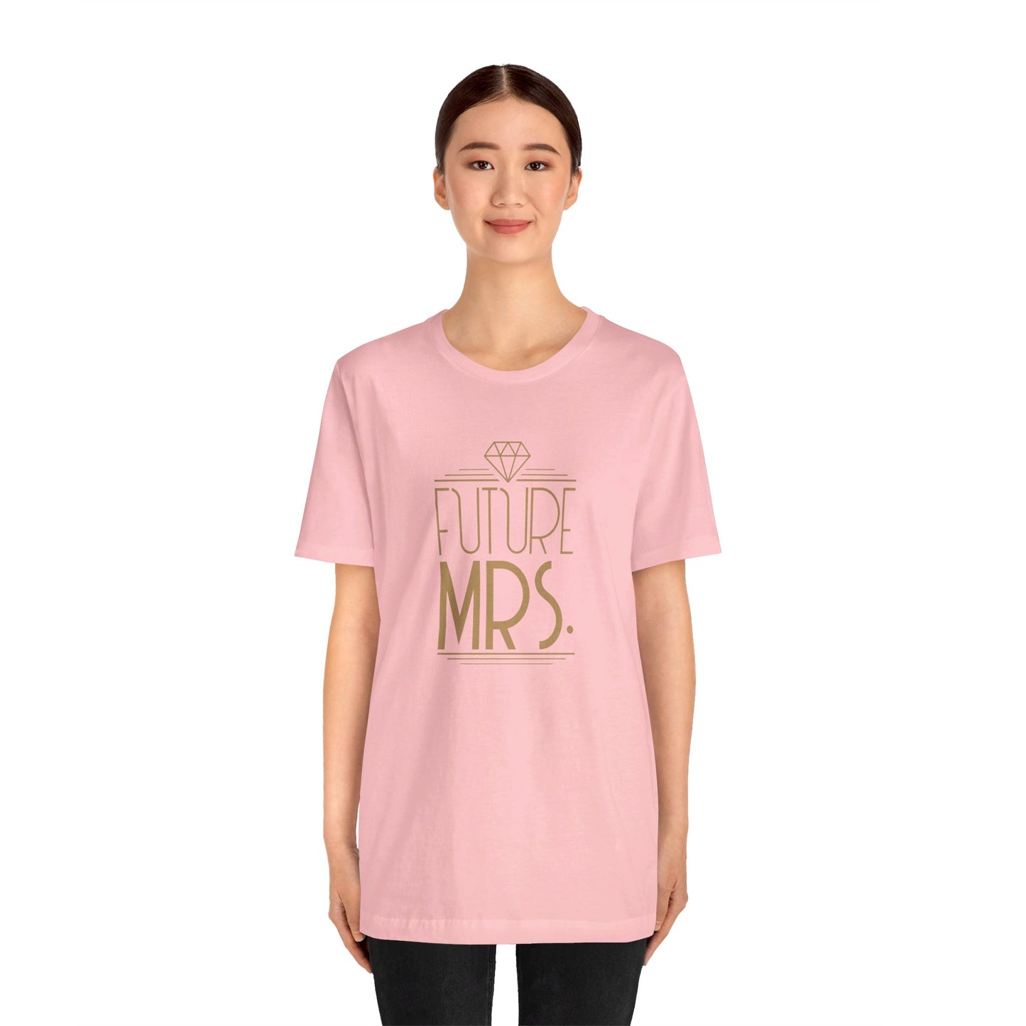 Future Mrs Art Deco Unisex Jersey Short Sleeve Tee Bachelorette Party Shirt