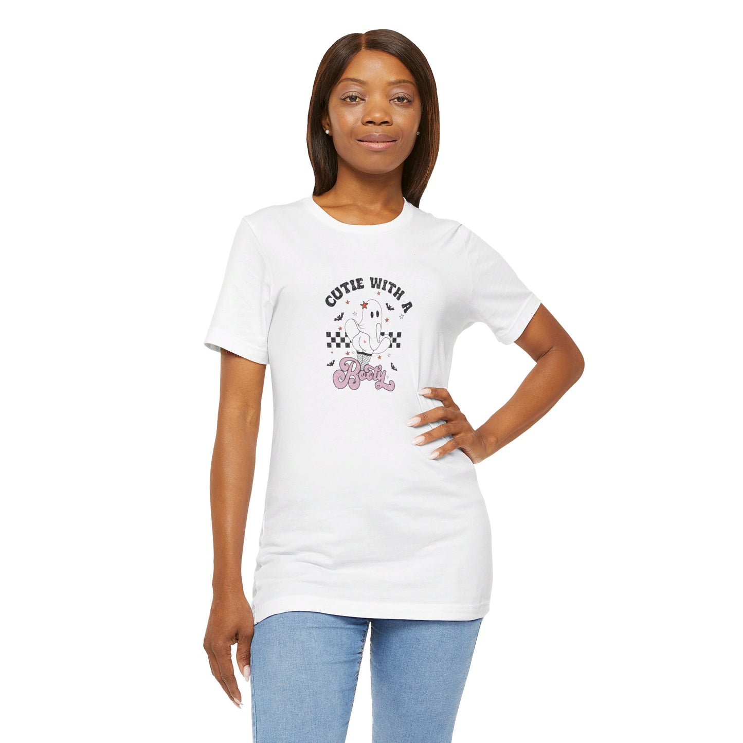 Cutie With A Booty Ghost Unisex Jersey Short Sleeve Tee