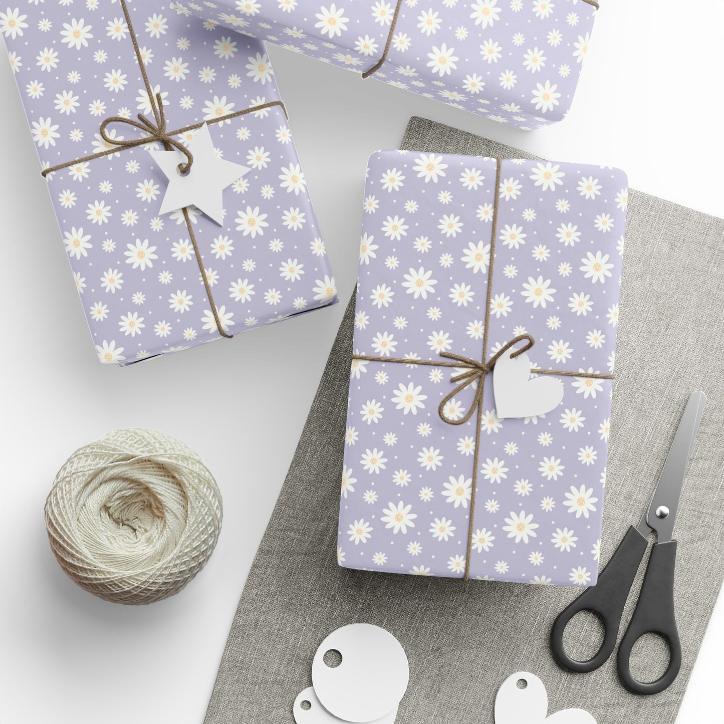 Daisy Wrapping Paper Purple Gift Wrap