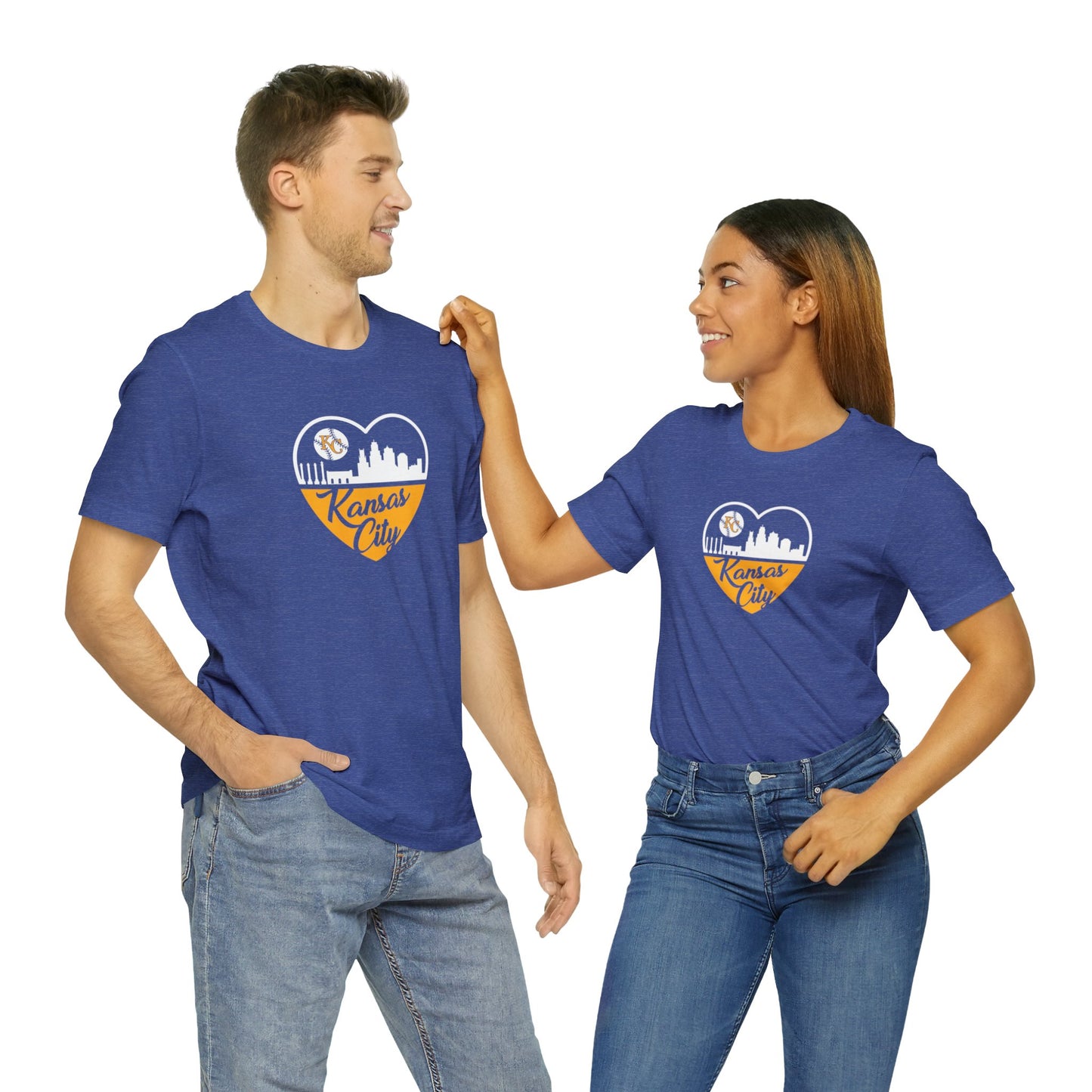 Kansas City Heart Unisex Jersey Short Sleeve Tee T-Shirt