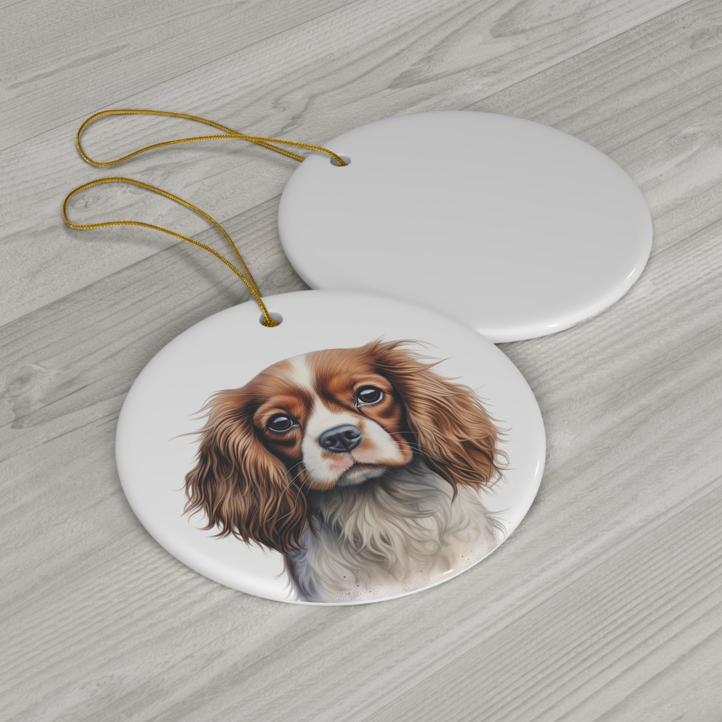 Cavalier King Charles Spaniel Ceramic Ornament Christmas Gift