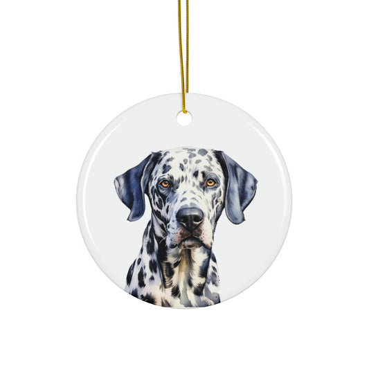 Dalmation Ceramic Ornament