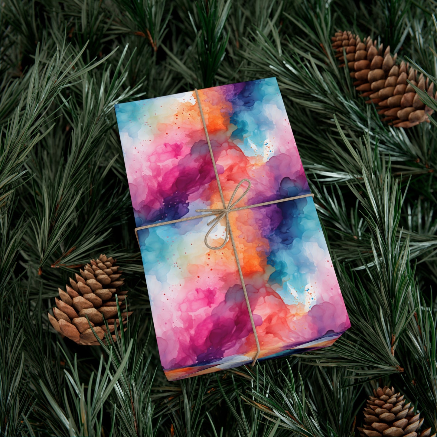 Alcohol Ink Gift Wrap