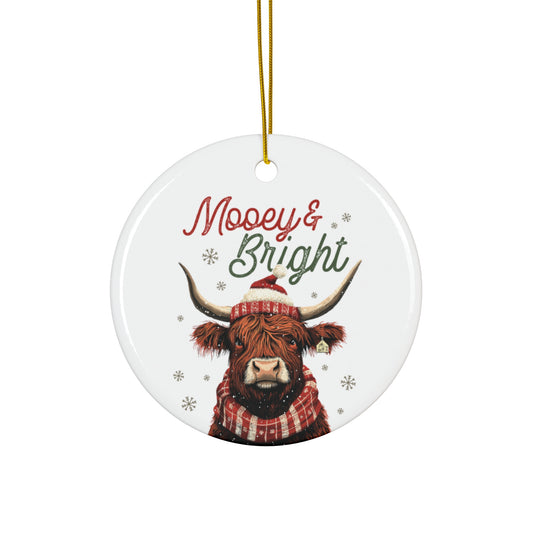 Cute Cow Ceramic Ornament Christmas Gift