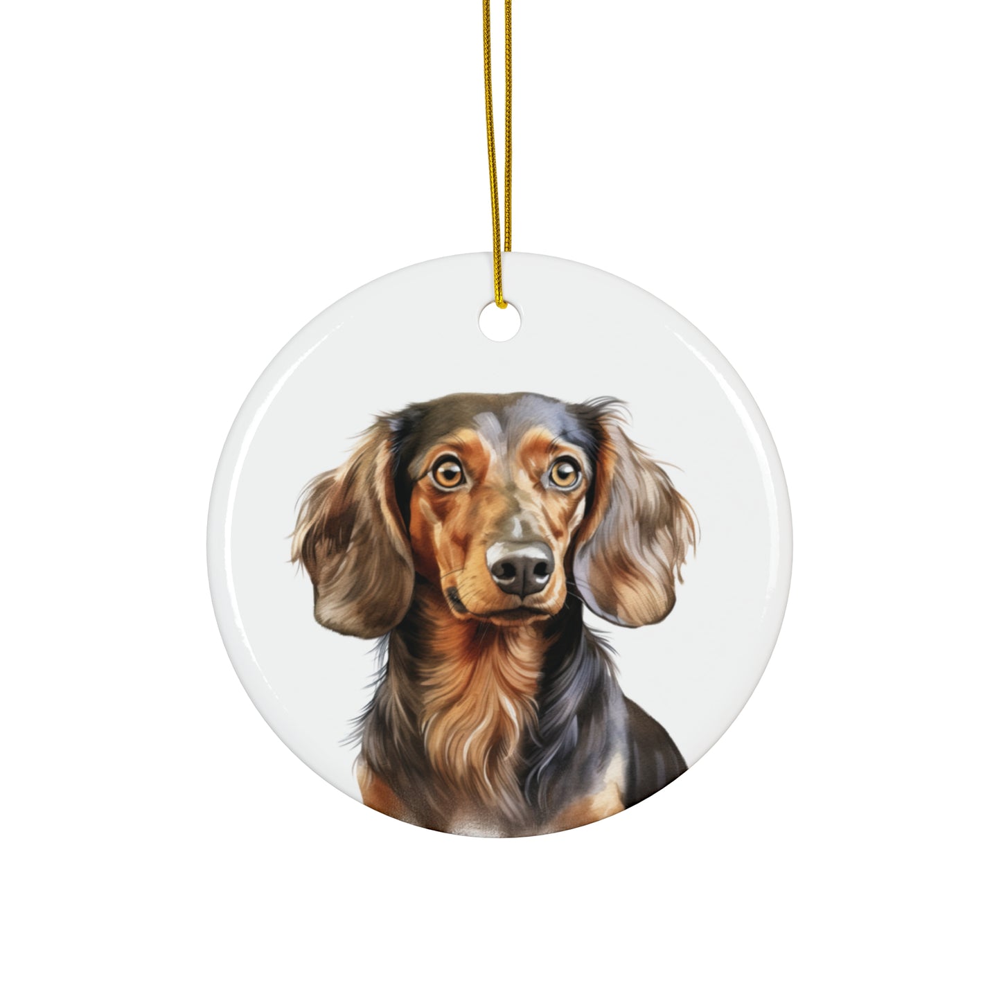 Dachshund Ceramic Ornament Christmas Gift