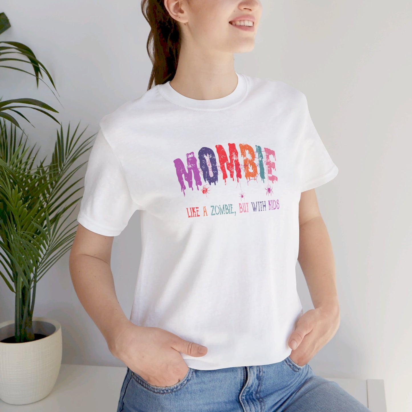 Mombie Unisex Jersey Short Sleeve Tee Halloween Shirt Funny Shirt