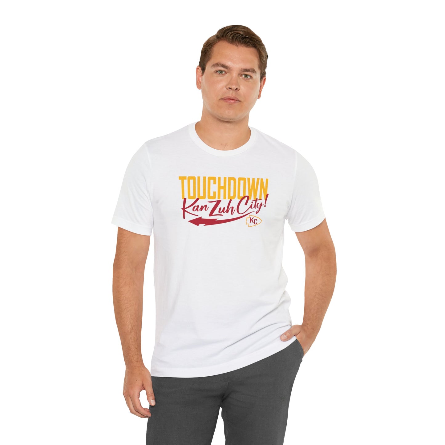 Touch Down Kan Zuh City Kansas City Unisex Jersey Short Sleeve Tee T-Shirt